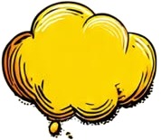 a yellow cloud with a small cloud on top.jpg